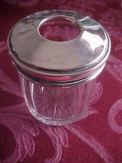   Hair Tidy Vanity Jar Sterling Silver A.J.P. & Co Ltd #4 England  