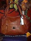 Dooney and Bourke NWT LG Ostrich Nina purse COGNAC & SO CLASSY 