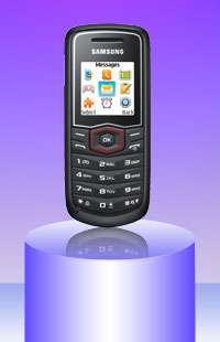 Samsung E1081 Handy (3,6 cm (1,43 Zoll) Display, Taschenlampenfunktion 