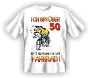Shirt Radfahrer 50 Geburtstag endlich 50 Alter Sack Funshirt 