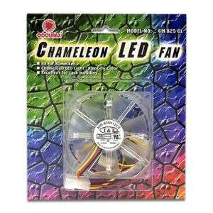 Coolmax Chameleon 7 Color 80mm LED Case Fan 