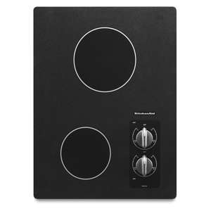 KitchenAid KECC056RBL Smoothtop Electric Cooktop   15 Wide, Hot 
