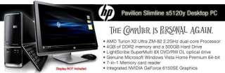 HP Pavilion Slimline s5120y Refurbished Desktop PC   AMD Athlon X2 