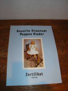 Annette Himstedt Puppe Jule mit Zertifikat Jahrgang92/93 in Wuppertal 
