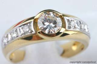 Solitär Brillant Ring Gold mit Brilliant Diamant 0,6 ct  