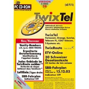 TwixTel 28   Telefonbuch Schweiz Mehrplatz  Software