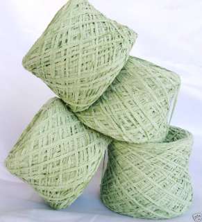 Yarn Cotton Chenille Mint Green 4 Sk 1 Lb 1450 ypp  