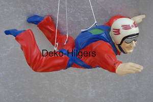 Fallschirmspringer Figur Werbefigur Fallschirm Flug  