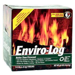 Enviro Log Environmentally Friendly 100% Recycled Wax Cardboard 45 lb 