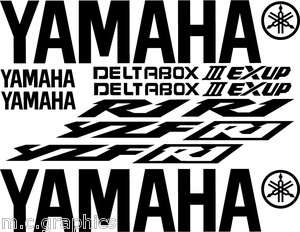 AFTERMARKET DECAL KIT FOR YAMAHA R1 2002  