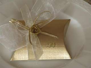 Gastgeschenk mit Tischkarte Hochzeit Goldene Hochzeit Geburtstag gold 