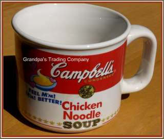 Vintage Campbells CHICKEN NOODLE SOUP Label Ceramic Mug  
