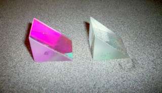 Qty. 2 Spectra Laser Optics Prism Wedges; Very Nice  