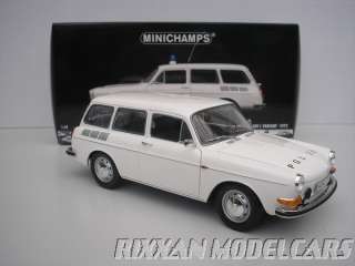 VW 1600 L VARIANT GERMAN POLICE 1972 1/18 MINICHAMPS  