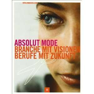 Absolut Mode Branche mit Visionen. Berufe mit Zukunft  