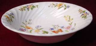 AYNSLEY china COTTAGE GARDEN Swirl pattern COUPE SOUP or CEREAL BOWL 