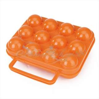 Orange Camping Eierbox Eierdose Behälter für 12 Eier  