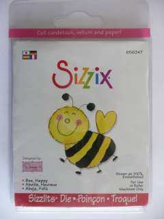 Sizzix Sizzlits Craft Scrapbooking Die #656347 BEE, HAPPY  