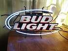 BUD LIGHT BEER ADVERTISING BLUE NEON SIGN WALL HANGING MAN CAVE BAR 