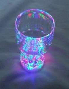 12 ps Multi Color Flashing LED Light up Blinking Drinking Glasses 