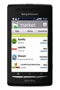 Sony Ericsson XPERIA X8 Schwarz Ohne Simlock Smartphone 7311271309284 
