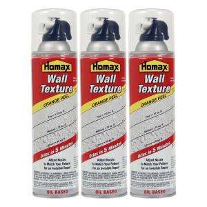 Homax Wall Texture, Orange Peel, Quick Dry, Aerosol Spray, Oil Based 