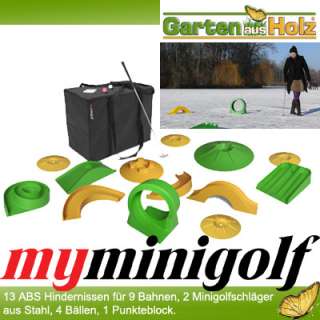 Minigolf, Myminigolf, Golfset, MiniGolf für Zuhause, Minigolf für 