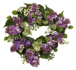 Spring Door Wreaths Silk Lilac Wreath  