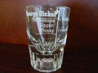 GEORGE DICKEL TENNESSEE SIPPIN WHISKY GLASS 3 SiPs  