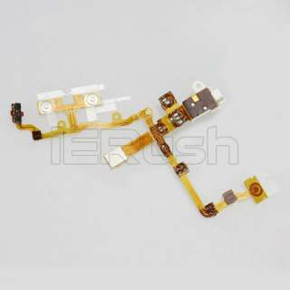   Earphone Jack Power Volume Switch Flex Cable For iPhone 3GS  
