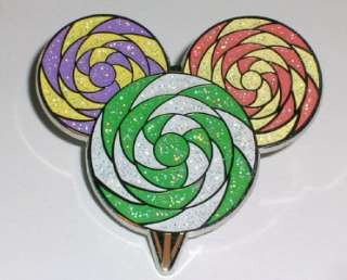 Mickey Mouse Icon * LOLLIPOP * Candy Sparkle Disney Pin  