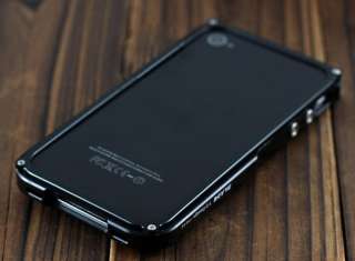 New Black Blade Metal Aluminum Bumper Case For iPhone 4 4G 4S  
