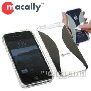 Macally Rubber Grip Reflective Skin Case For iPhone 4S  