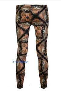 Ladies Hyper Floral Chain Scarf Animal Print Leggings Jeans Trousers 8 