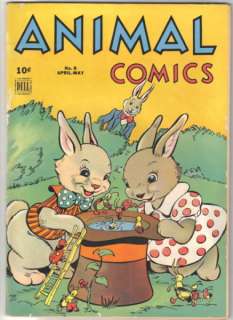 Animal Comics Comic Book #8, Pogo, Dell 1944 VERY NICE  