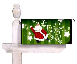 Happy Christmas to All Magnetic Mailbox Cover Wrap  