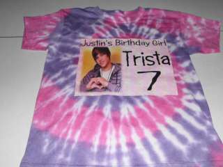 Justin Bieber Custom Made Birthday T Shirt  