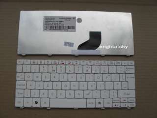 OEM New Acer Aspire one Happy UK Keyboard White  