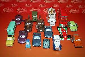   CARS 2 LOOSE DIECAST CARS INC QUEEN, TOPPER, LUIGI, GUIDO, SARGE, ACER