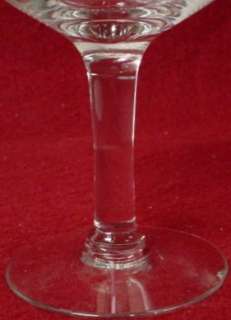 CENTRAL GLASS crystal ETCH 6 stem 112 CHAMPAGNE SHERBET  