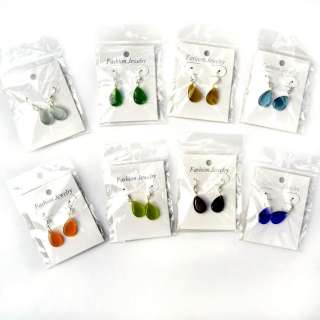FREE wholesale lots mixed of cat eye gemstone silver plated dangle 