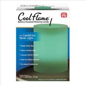  As Seen On TV 7947 Cool Flame Candle in Green Everything 