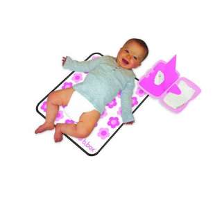 BABY WIPE & NAPPY BOX Changing Mat Pink Red Travel NEW  