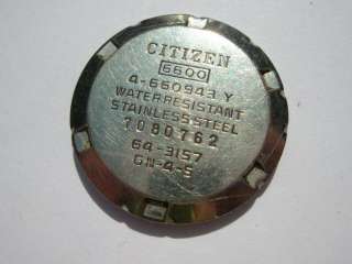 Citizen case back 6600 64 3157 stainless steel  