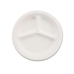  Paper Dinnerware, 3 Compartment Plate, 10 1/4 Diameter 