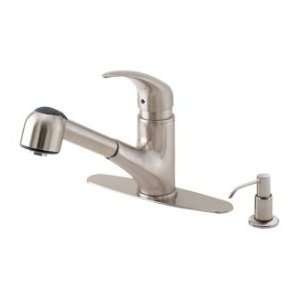 Danze Single Handle Pull Out Kitchen Faucet D454512SS Stainless Steel