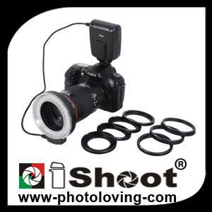   LED Macro Ring Flash annulaire fr Canon EOS 60D/20D/10D
