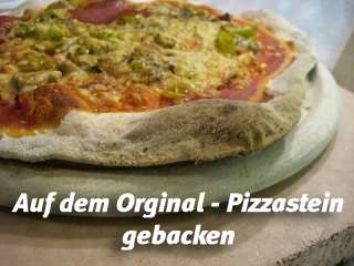Original Pizzastein, Brotbackstein, Pizzaofen Schamotte  