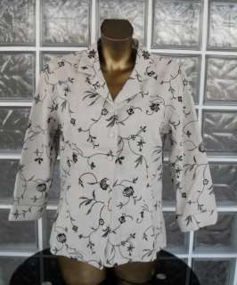 ANNE CARSON Mid Sleeve Summer Linen Jacket Size 12 14  