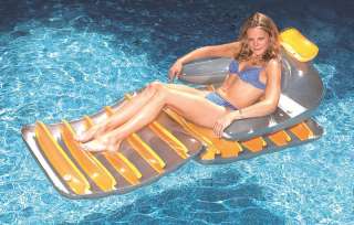 Swimline 9040 Inflatable Suntanner Lounge Chair Folding  
